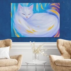 Alternative view of Dreaming White Cat