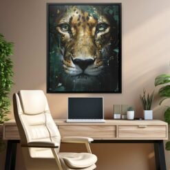 Jade Leopard - Luxury Wall Art - Canvas Print