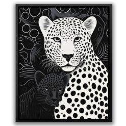 Monochrome Leopards - Luxury Wall Art