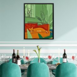 Napping Cat - Luxury Wall Art